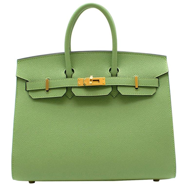 Replica Hermes Birkin 25 Retourne Handmade Bag In Parchemin