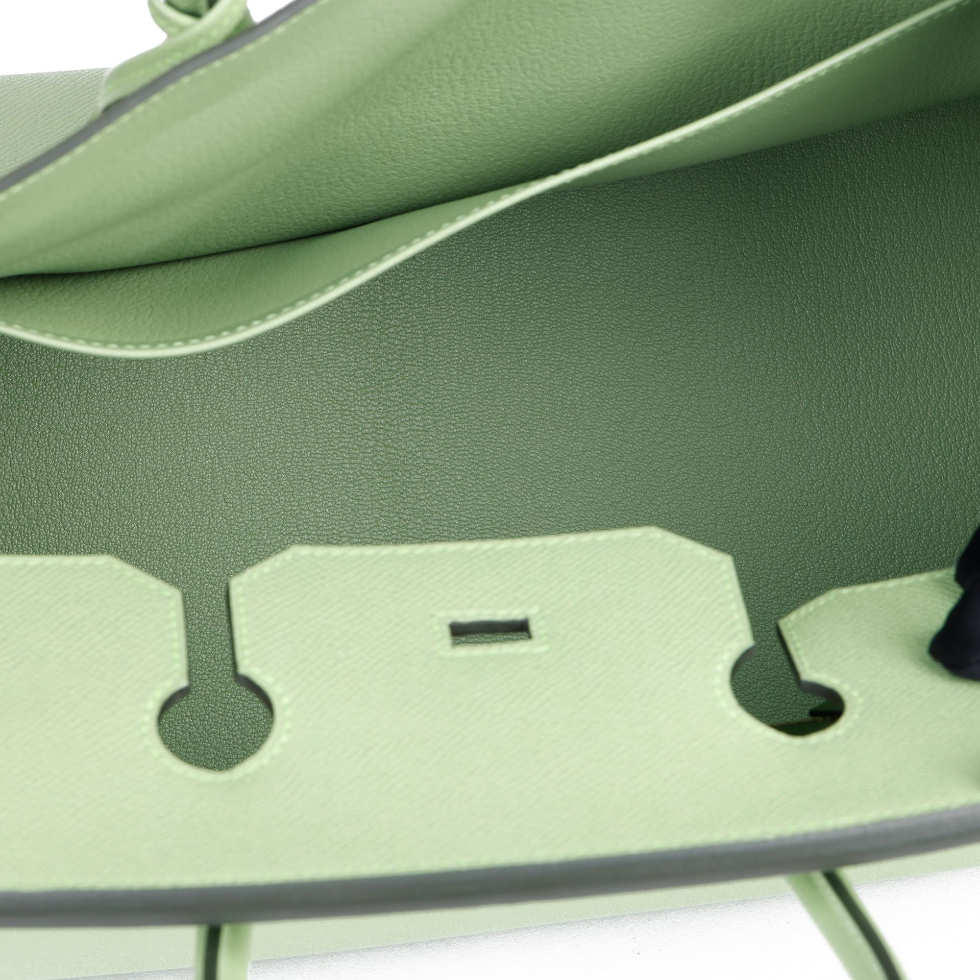 Hermès Vert Criquet Epsom Leather Birkin 35cm 2