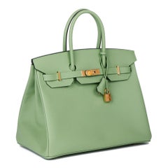 Hermès Vert Criquet Epsom Leather Birkin 35cm