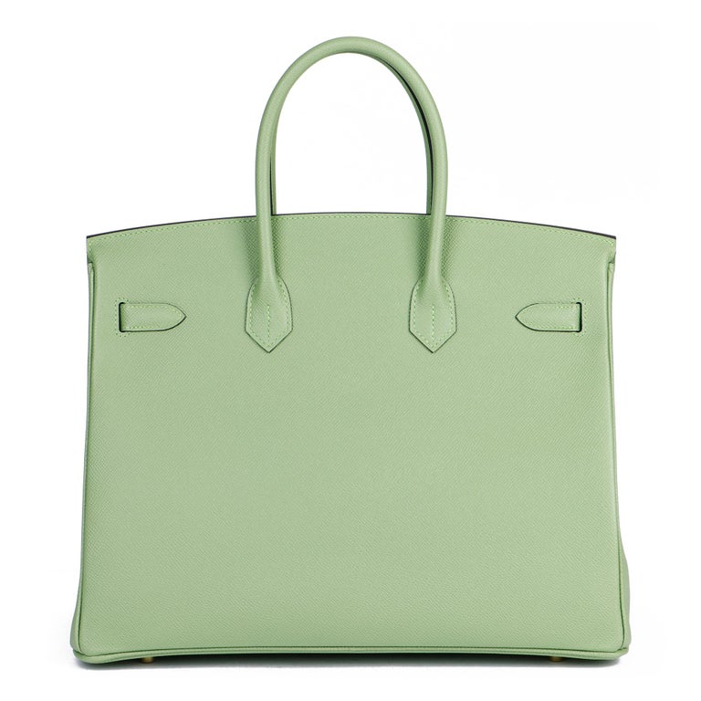 Hermès Vert Criquet Epsom Leather Birkin 35cm at 1stDibs