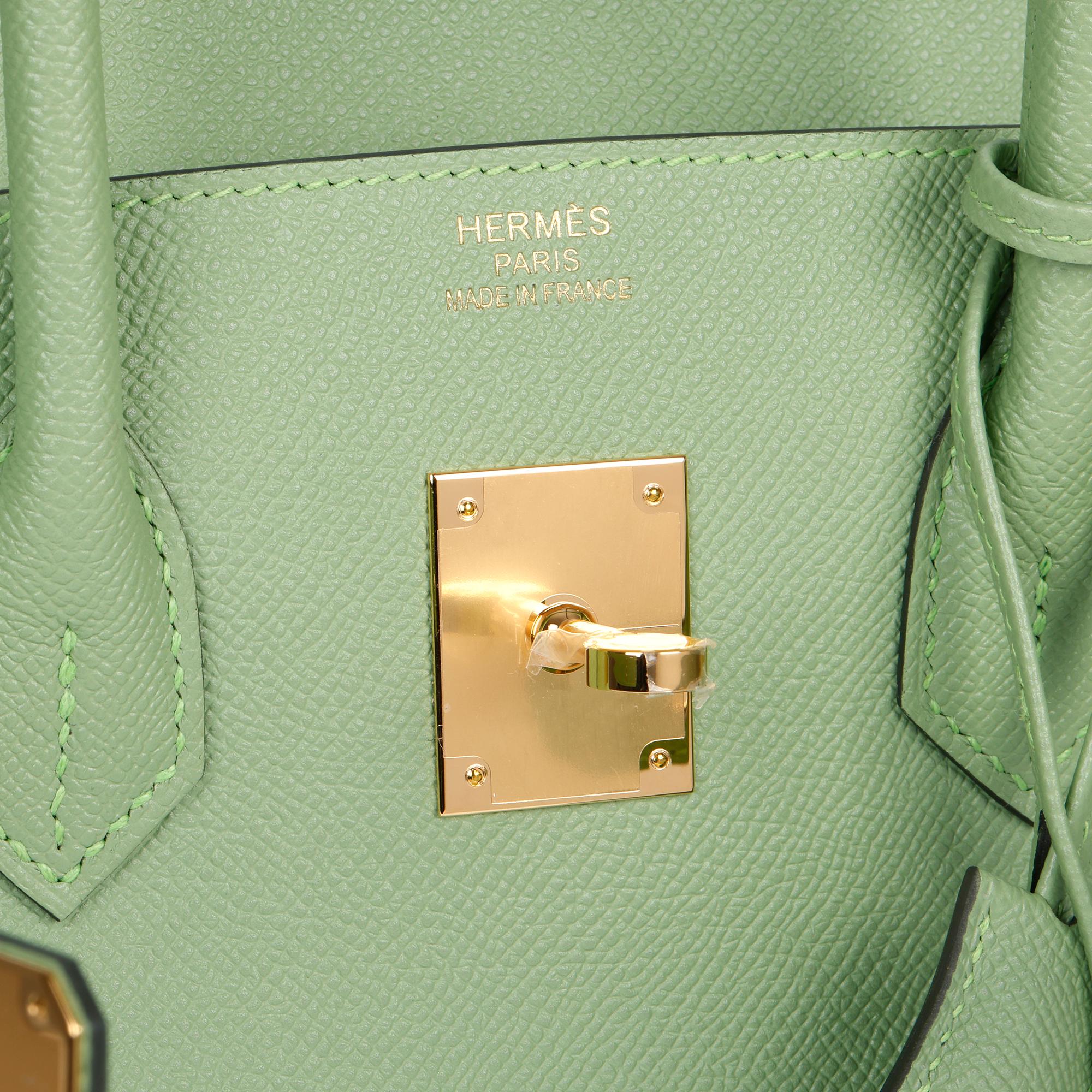 Hermès Vert Criquet Epsom Leather Birkin 35cm 3