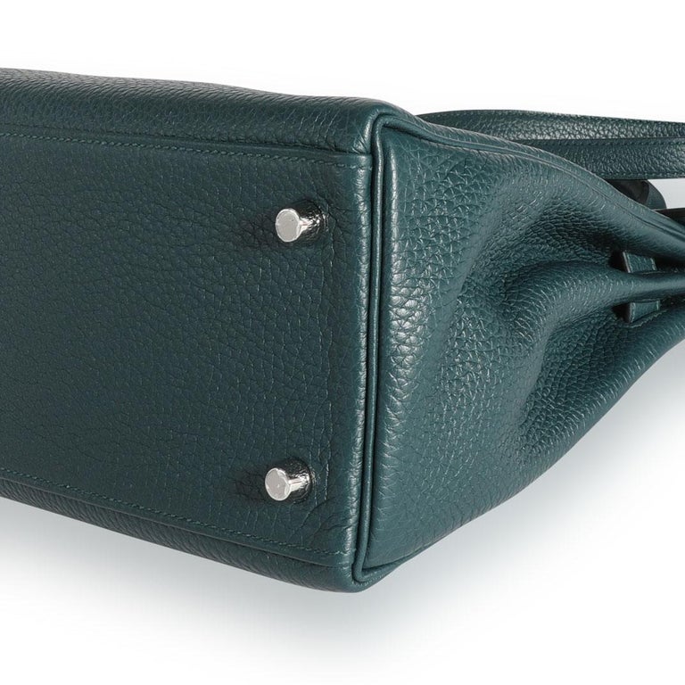 HERMES Togo Horseshoe Kelly Retourne 28 Vert Cypress Malachite