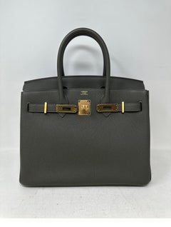 Hermes Vert De Gris Birkin 30 Bag