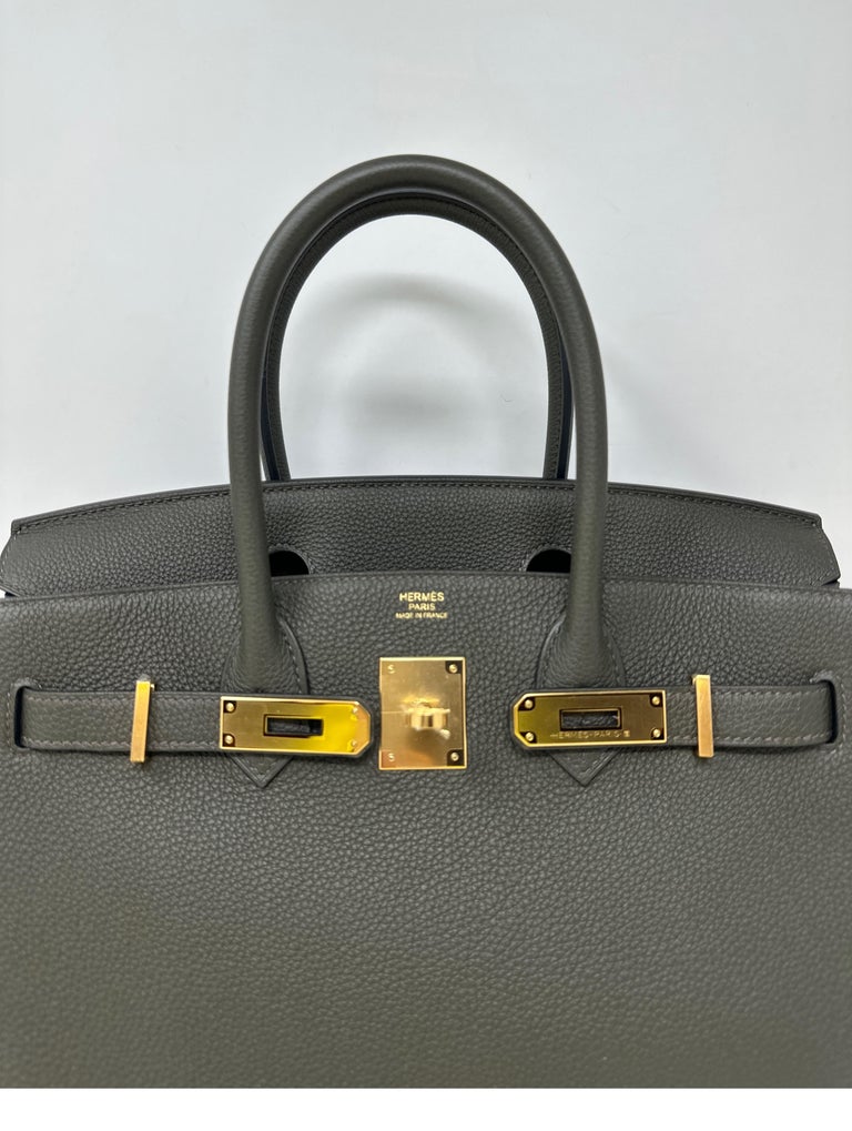 Hermes Vert De Gris Birkin 30 Bag For Sale at 1stDibs