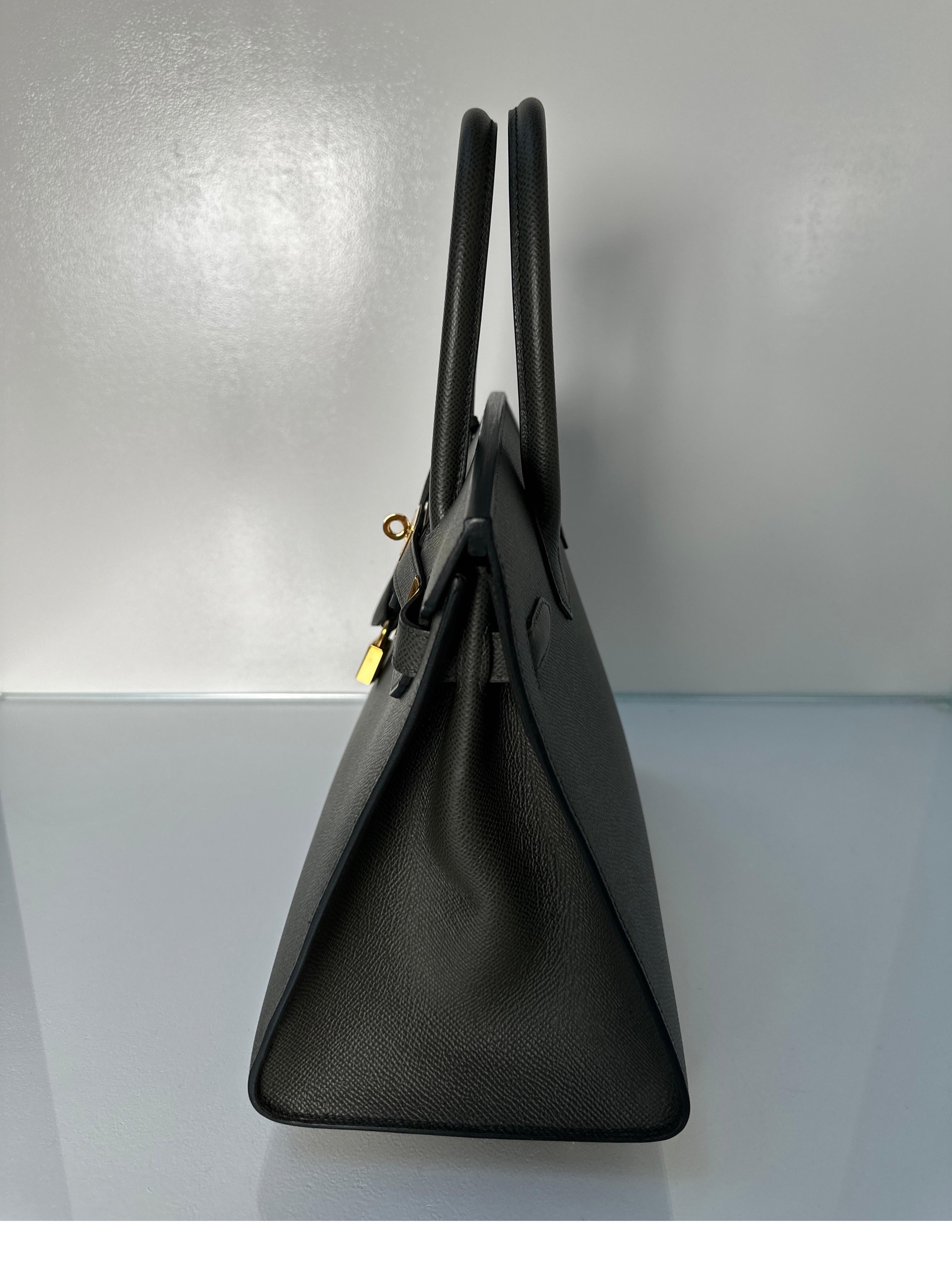 Hermes Vert De Gris Birkin 30 Bag 1