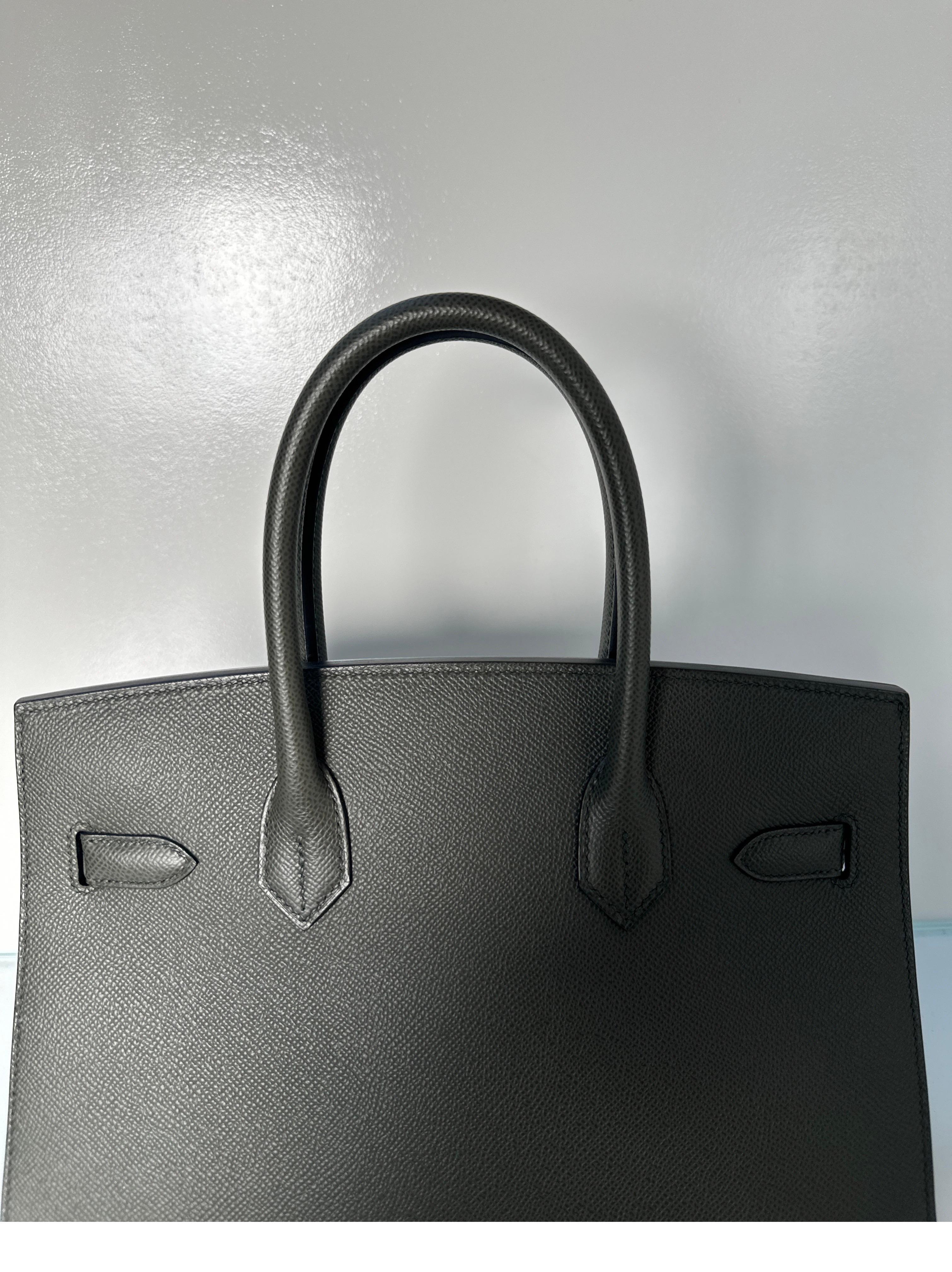 Hermes Vert De Gris Birkin 30 Bag 3