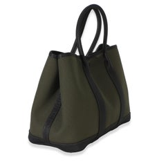 Hermès Vert De Gris Toile Negonda Garden Party 30 PHW