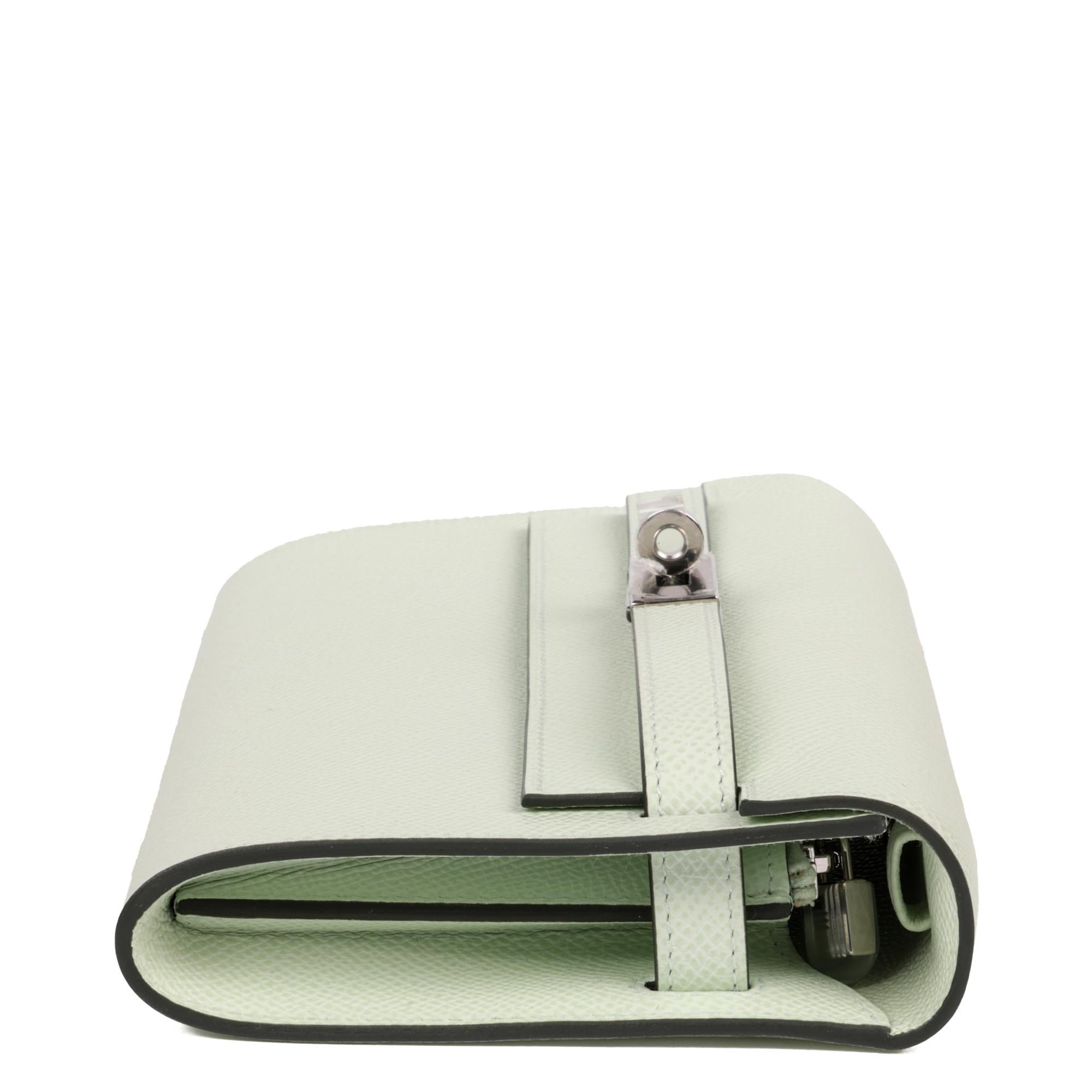 Hermès Vert Fizz Epsom Portafoglio lungo in pelle Kelly To Go In condizioni ottime in vendita a Bishop's Stortford, Hertfordshire