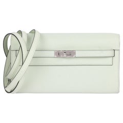 HERMÈS Vert Fizz Epsom Leather Kelly To Go Long Wallet