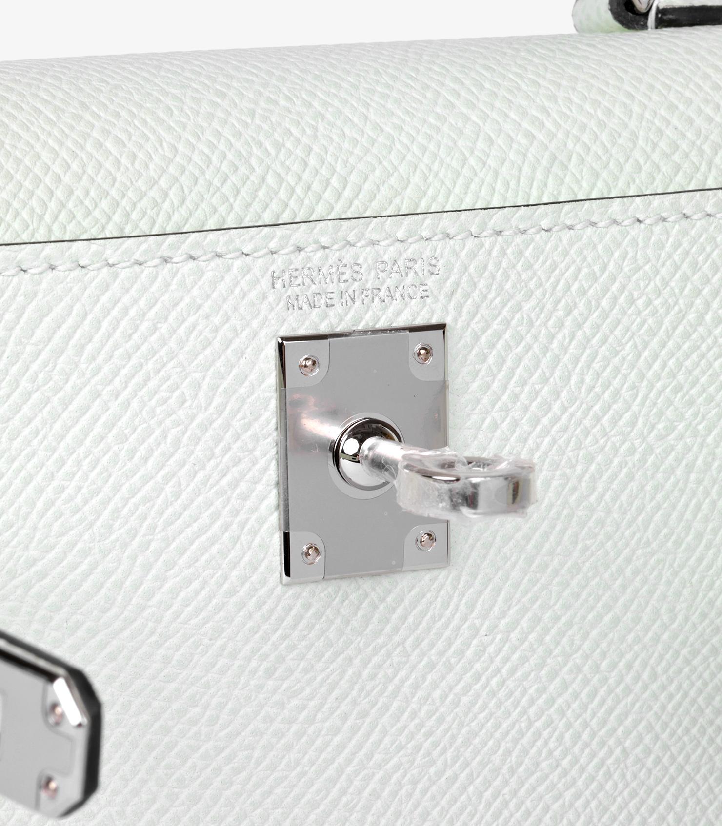 Hermès Vert Fizz Epsom Leather Mini Kelly 20cm II Sellier 3