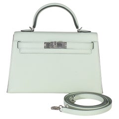 Hermès Vert Fizz Epsom Sellier Mini Kelly II 20 PHW
