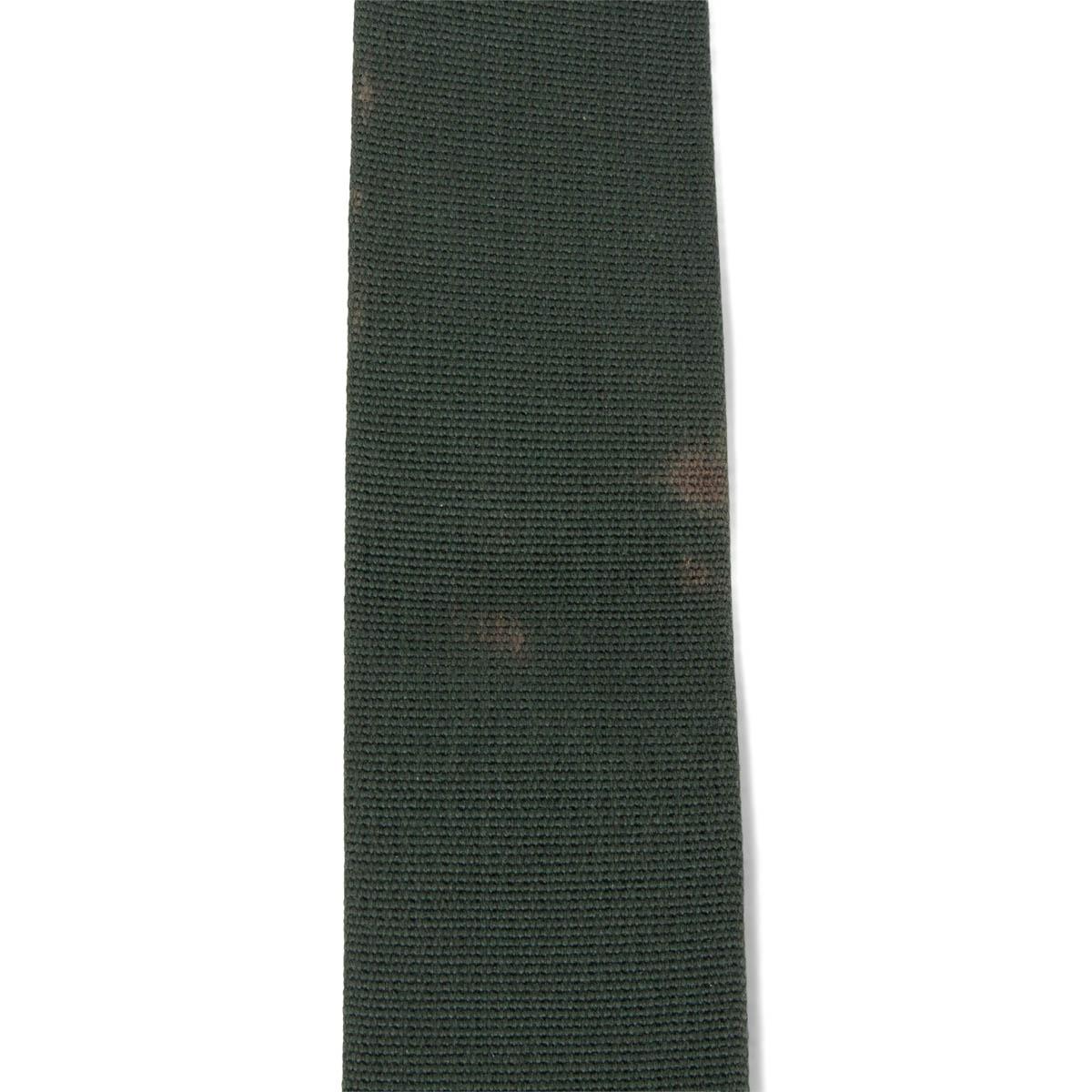 Women's HERMES Vert Fonce Box leather & canvas SANGLE KELLY 50mm Bag Strap