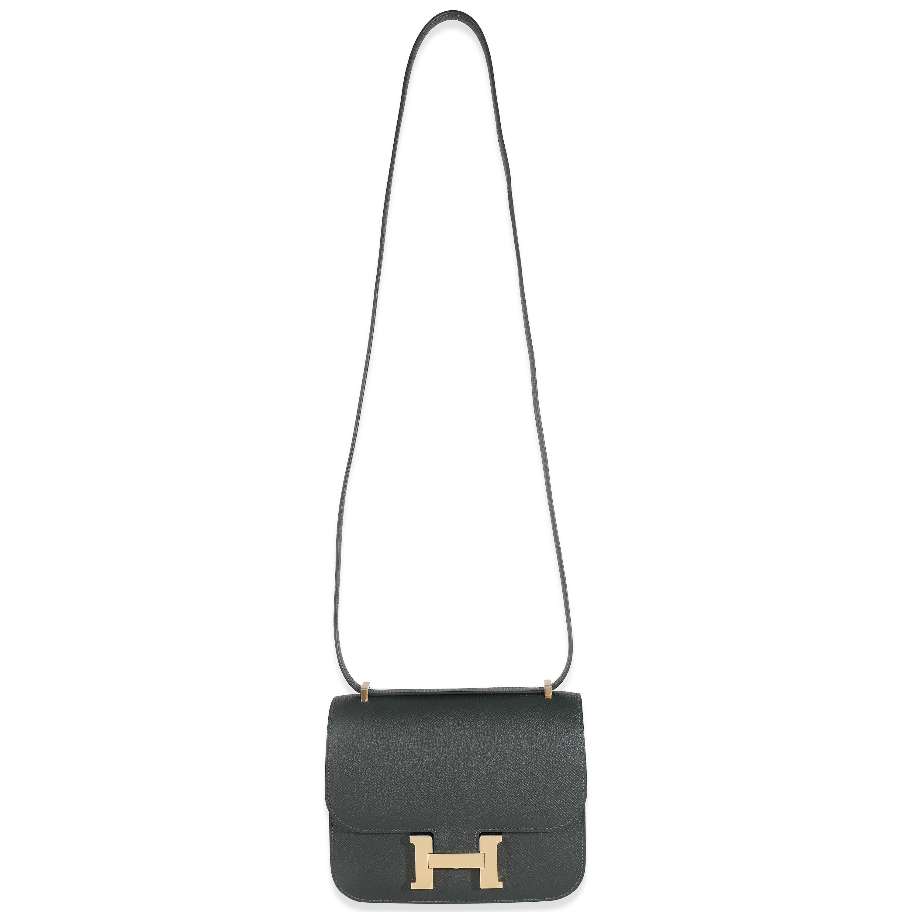 Hermès Vert Fonce Epsom Constance 18 GHW Pour femmes en vente