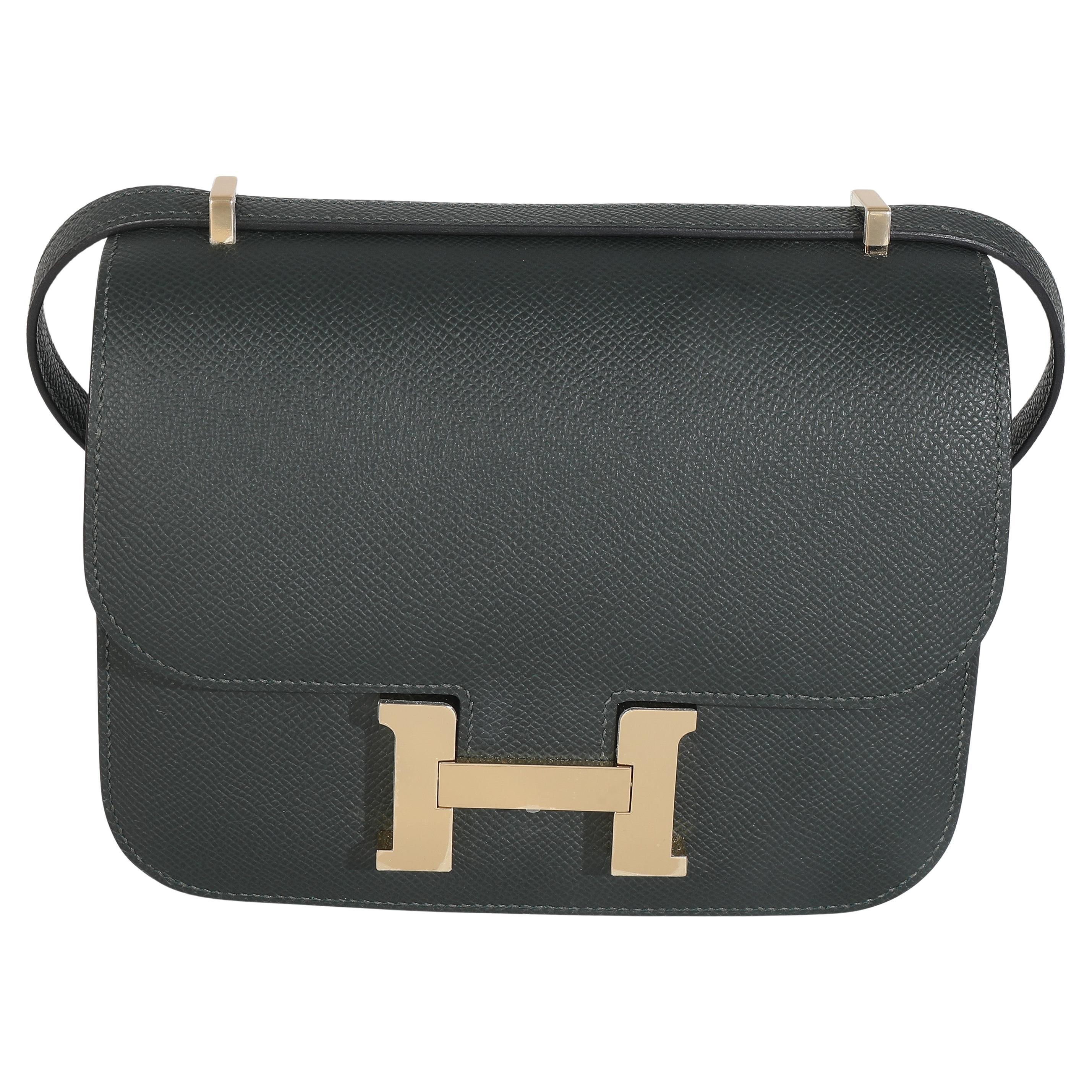 Hermès Vert Fonce Epsom Constance 18 GHW