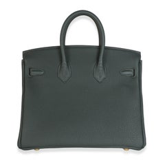 Hermès Vert Fonce Togo Birkin 25 GHW
