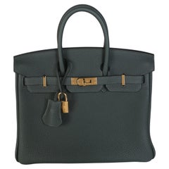Hermès Vert Fonce Togo Birkin 25 GHW