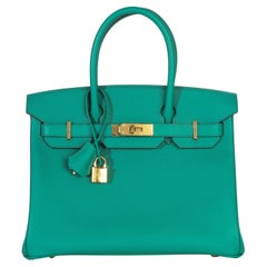 Hermès Vert Jade Epsom Birkin 30 GHW