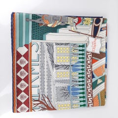 Hermes Vert / Jaune / Multicolore Objets de Curiosite scarf 90