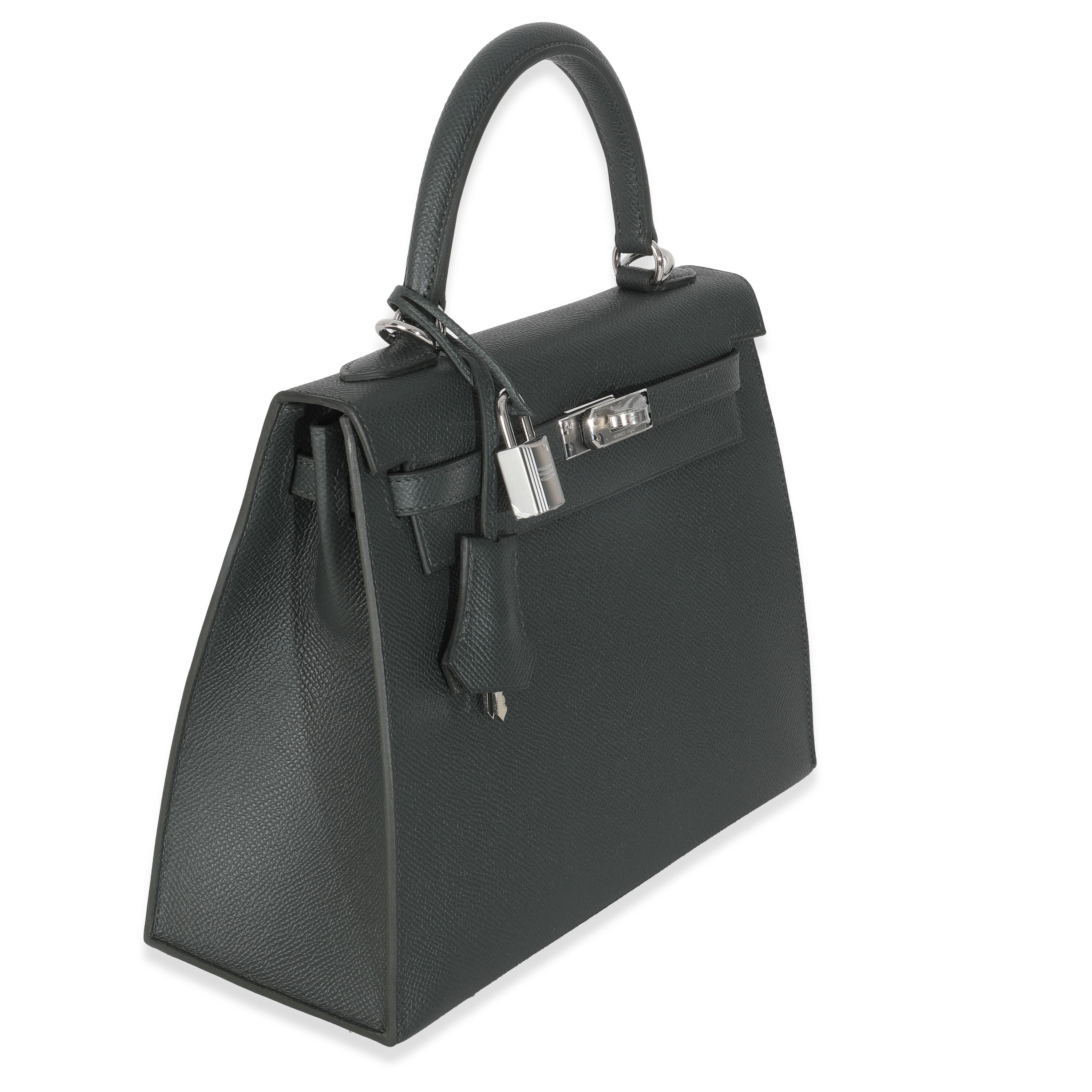 Hermès Vert Mangrove Epsom Sellier Kelly 25 PHW Neuf - En vente à New York, NY