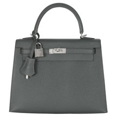 Hermès Vert Mangrove Epsom Sellier Kelly 25 PHW