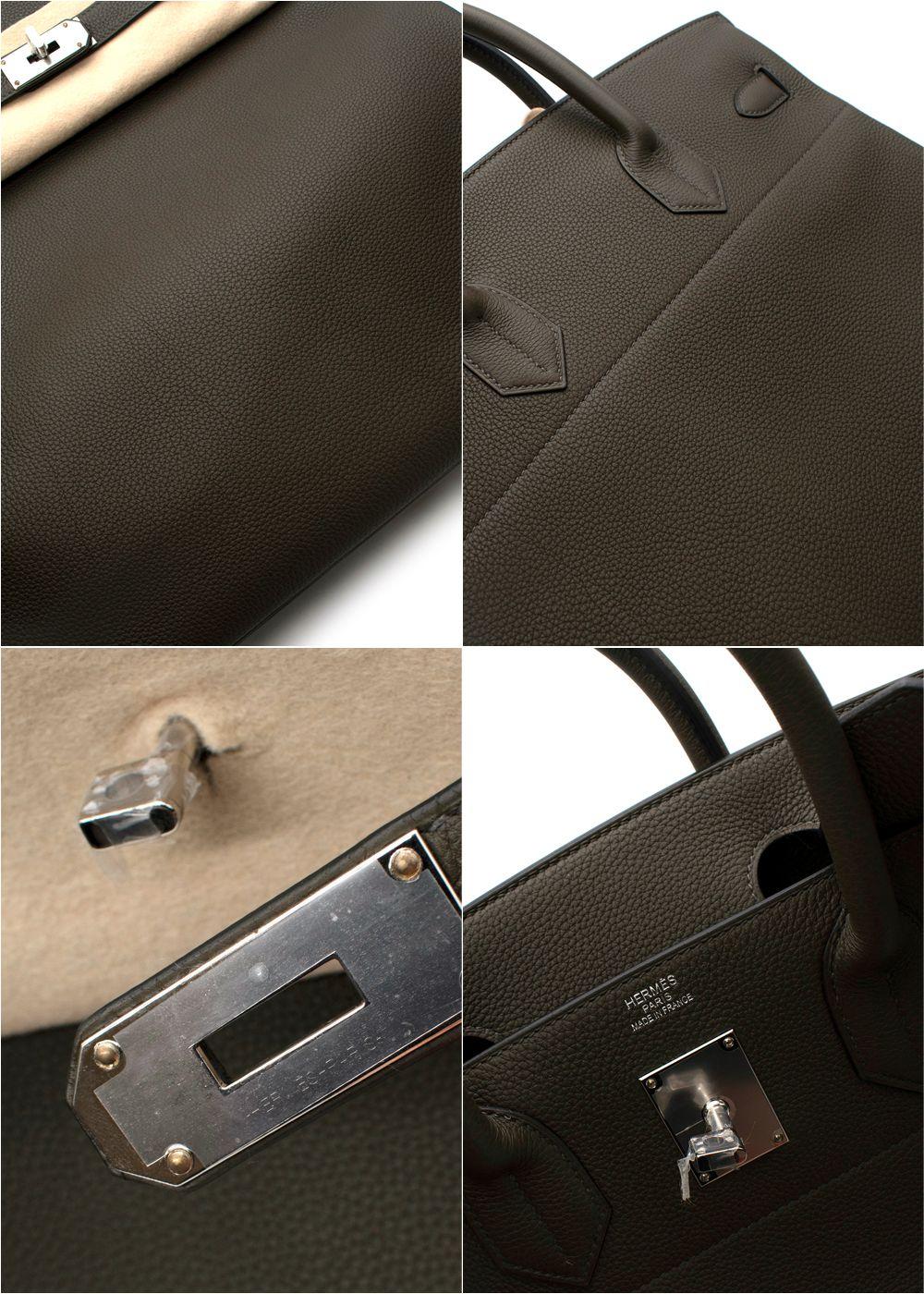 Hermès Vert Maquis Togo Leder Birkin HAC 40 PHW im Zustand „Neu“ im Angebot in London, GB