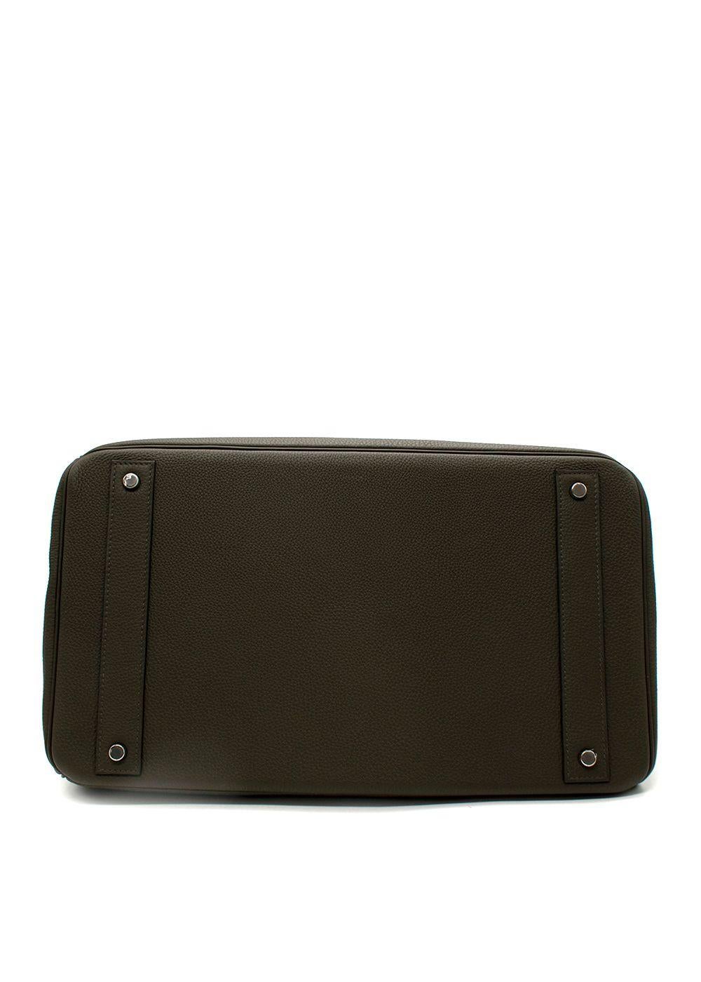 Hermès Vert Maquis Togo Leder Birkin HAC 40 PHW im Angebot 1