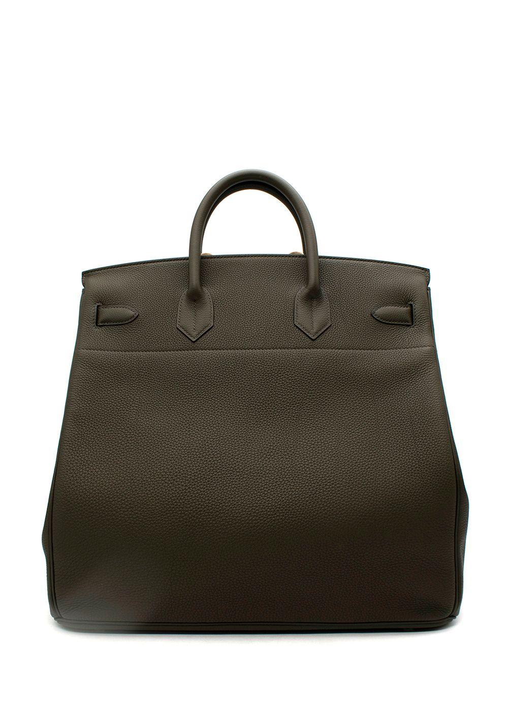 Hermès Vert Maquis Togo Leder Birkin HAC 40 PHW im Angebot 4