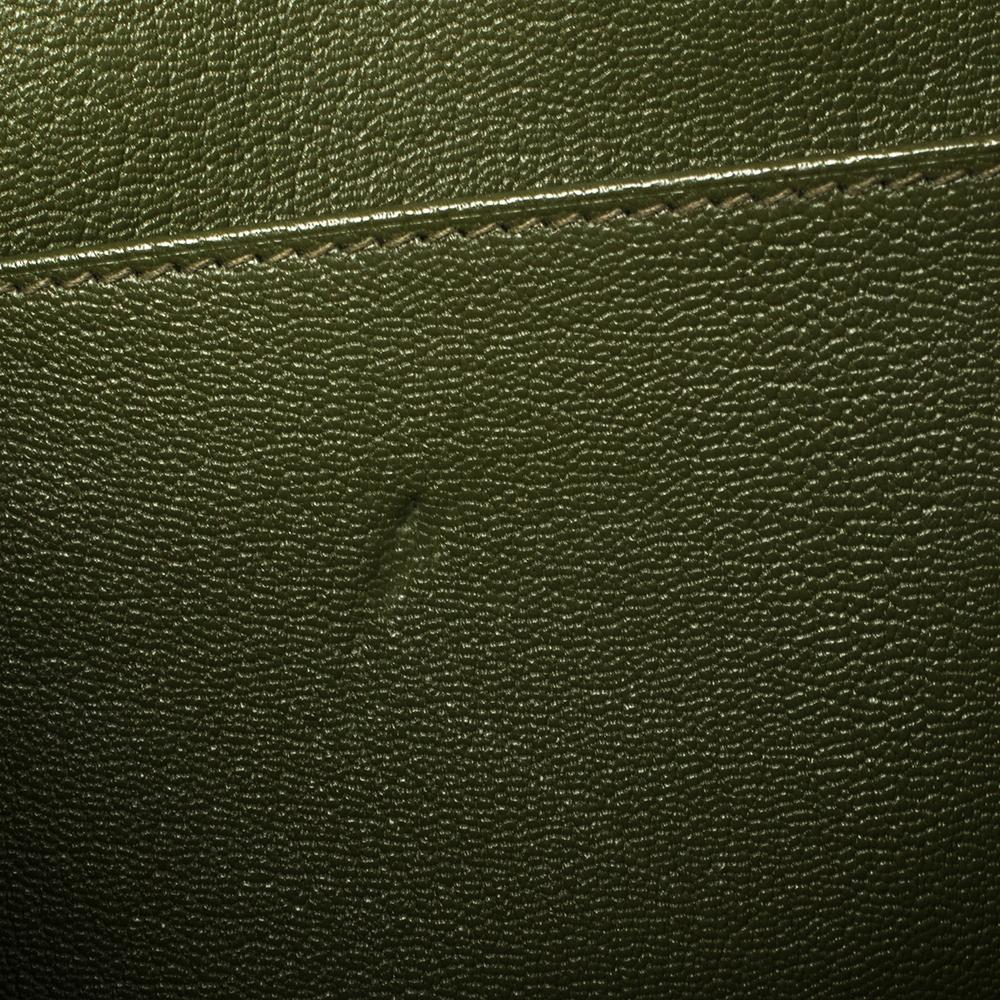 Hermes Vert Pelouse Togo Leather Palladium Finished Birkin 35 Bag 11