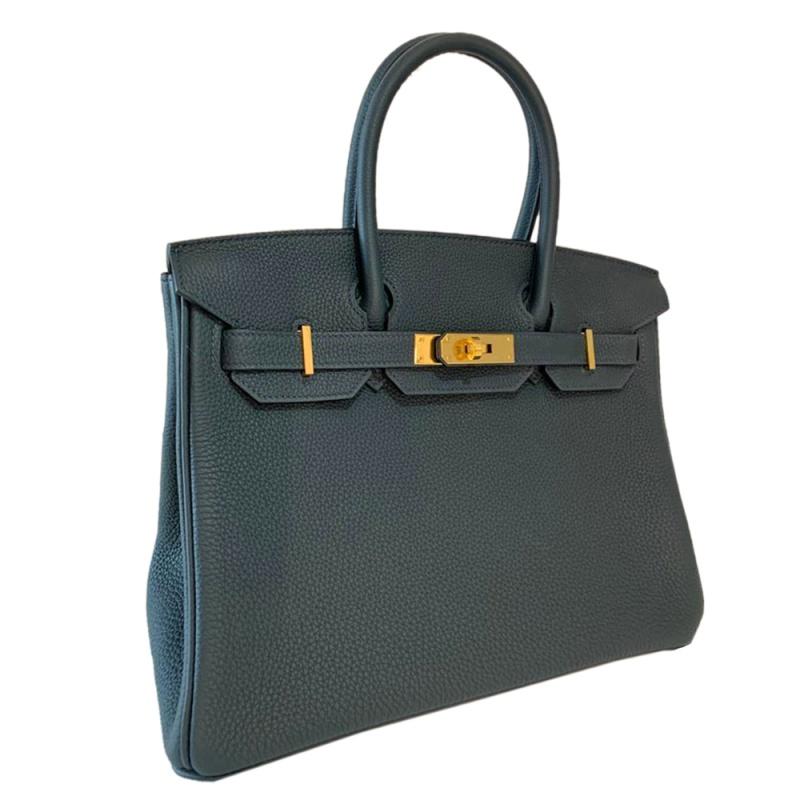 The Hermes Birkin was inspired by Jane Birkin and is one of the most desired handbags in the world. Handcrafted from the highest quality of leather by skilled artisans, it takes long hours of rigorous effort to stitch a Birkin together. Crafted in