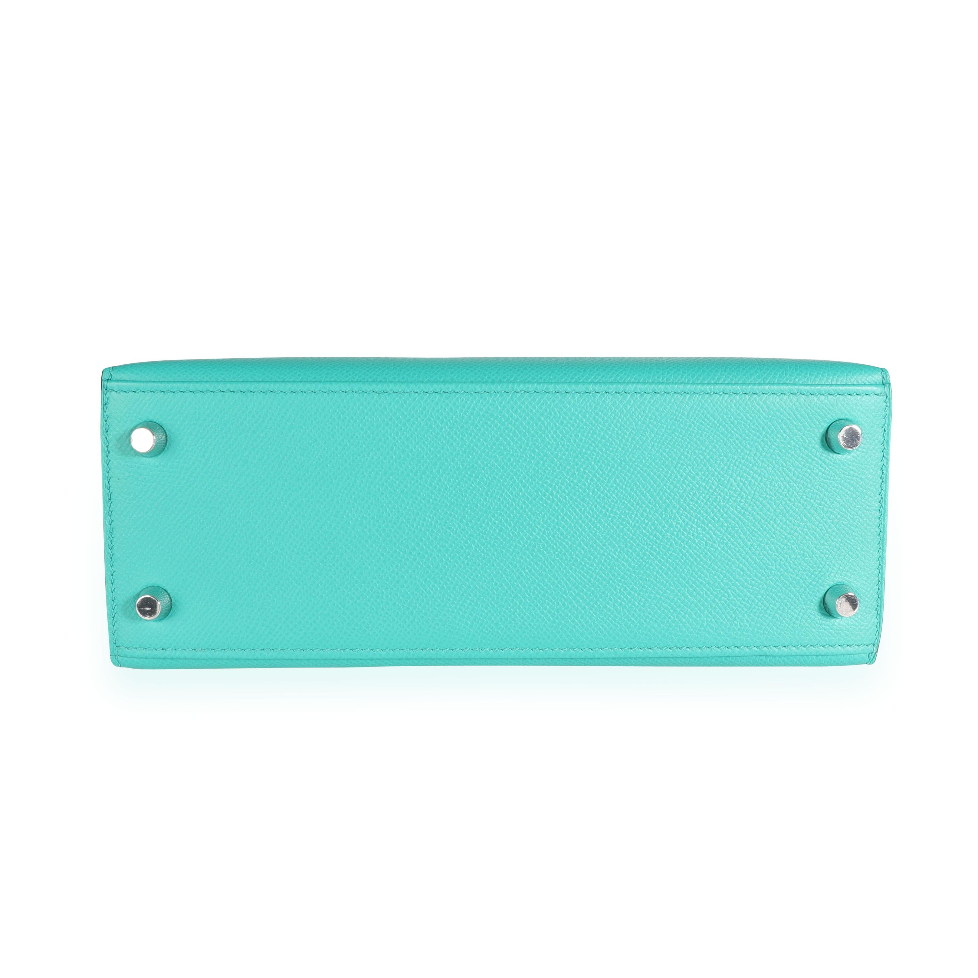 Hermès Vert Vérone Epsom Sellier Kelly 25 PHW 2