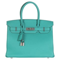Hermès Vert Verone Togo Birkin 30 PHW