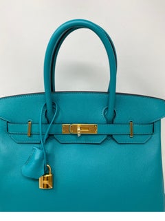 Hermes Vert Veronese Birkin 30 Bag