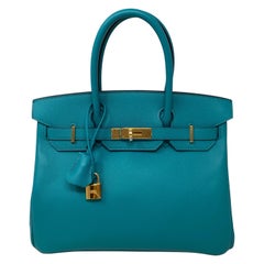 Hermes Vert Veronese Birkin 30 Bag