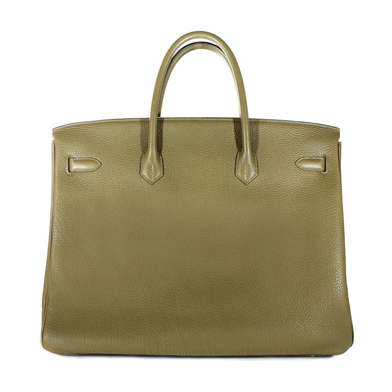 Hermès Vert Veronese Togo 40 cm Birkin Bag at 1stDibs