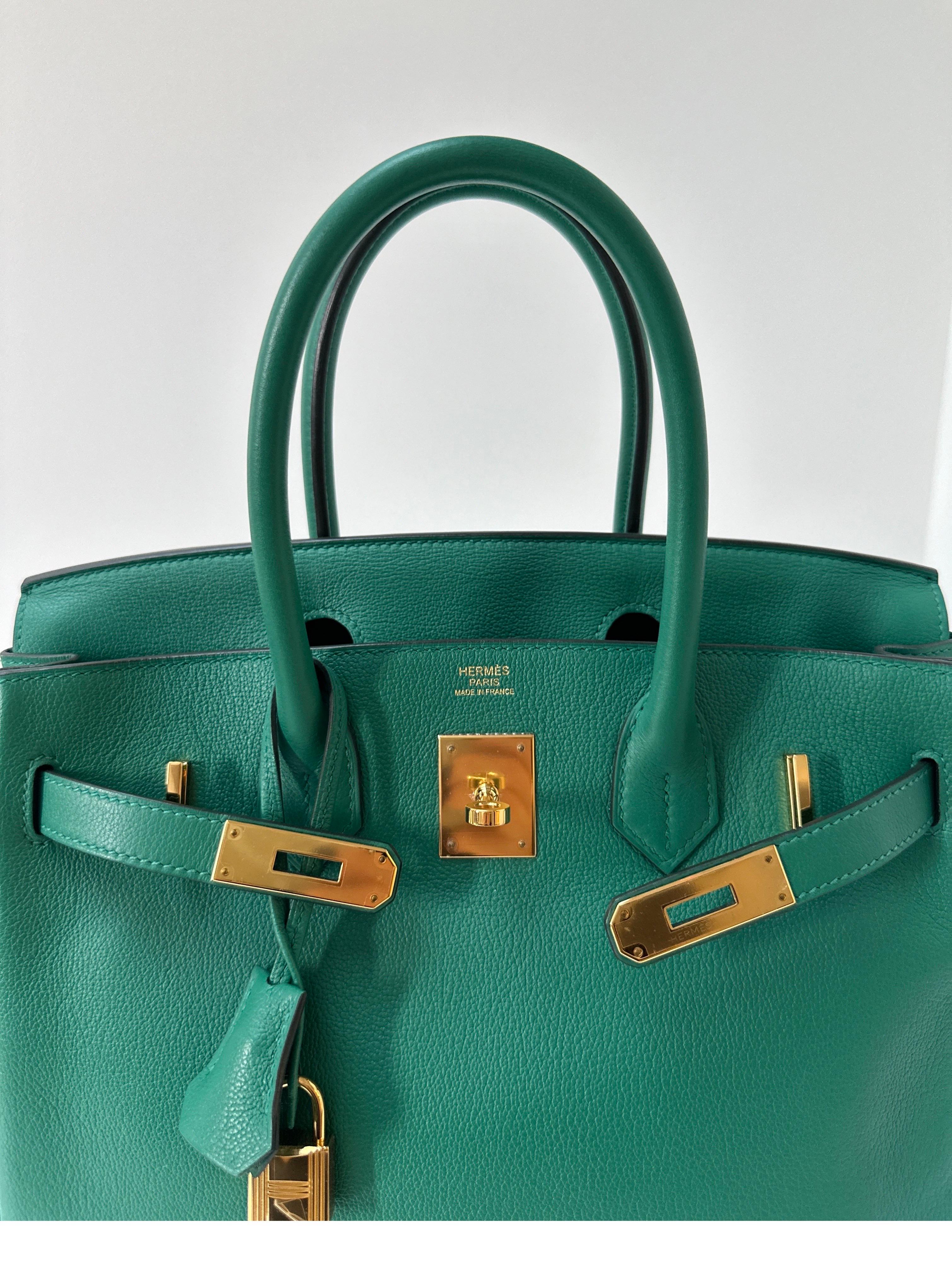 Hermes Vert Vertigo Birkin 30 Bag 5