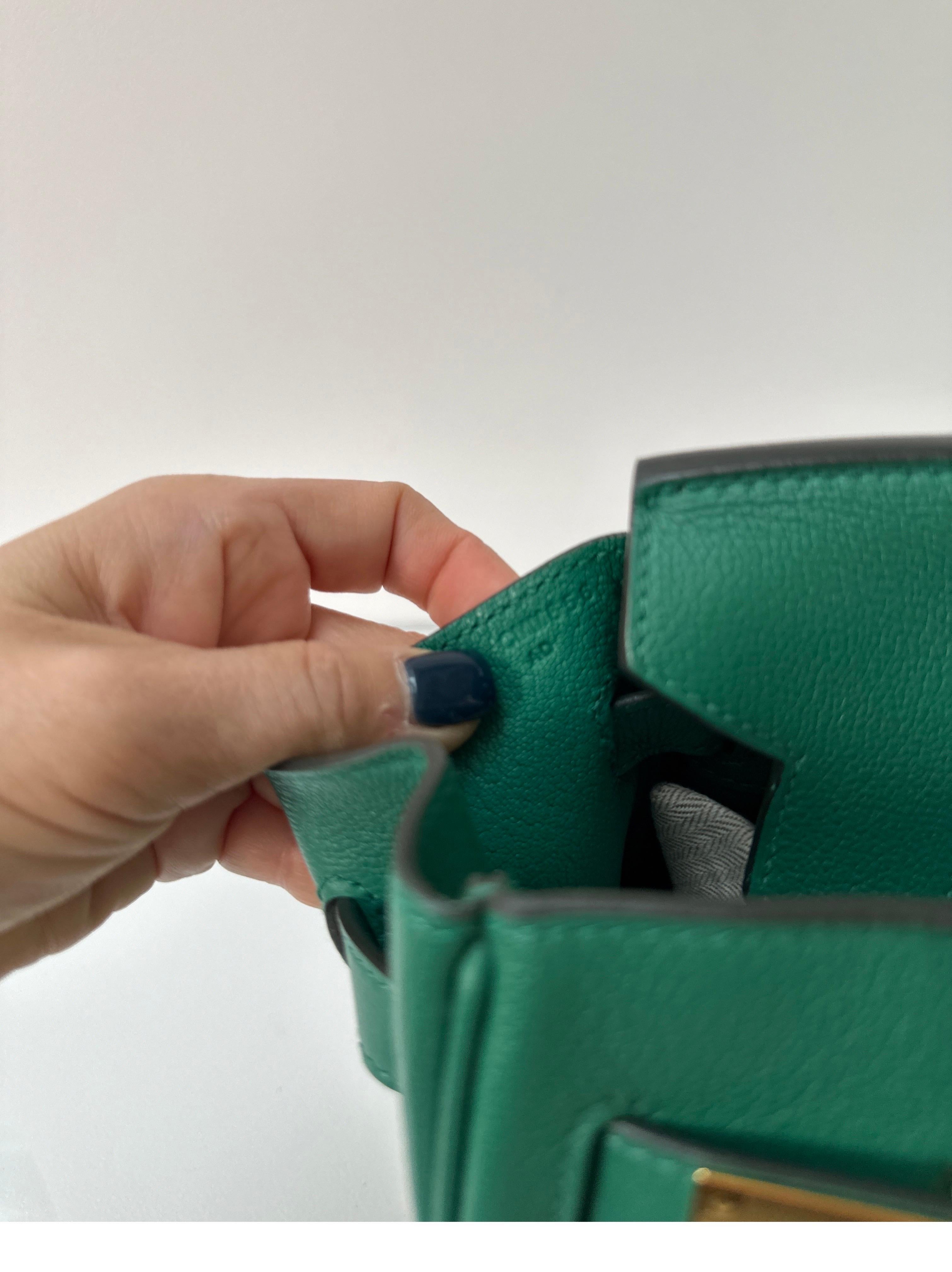 Hermes Vert Vertigo Birkin 30 Bag 6
