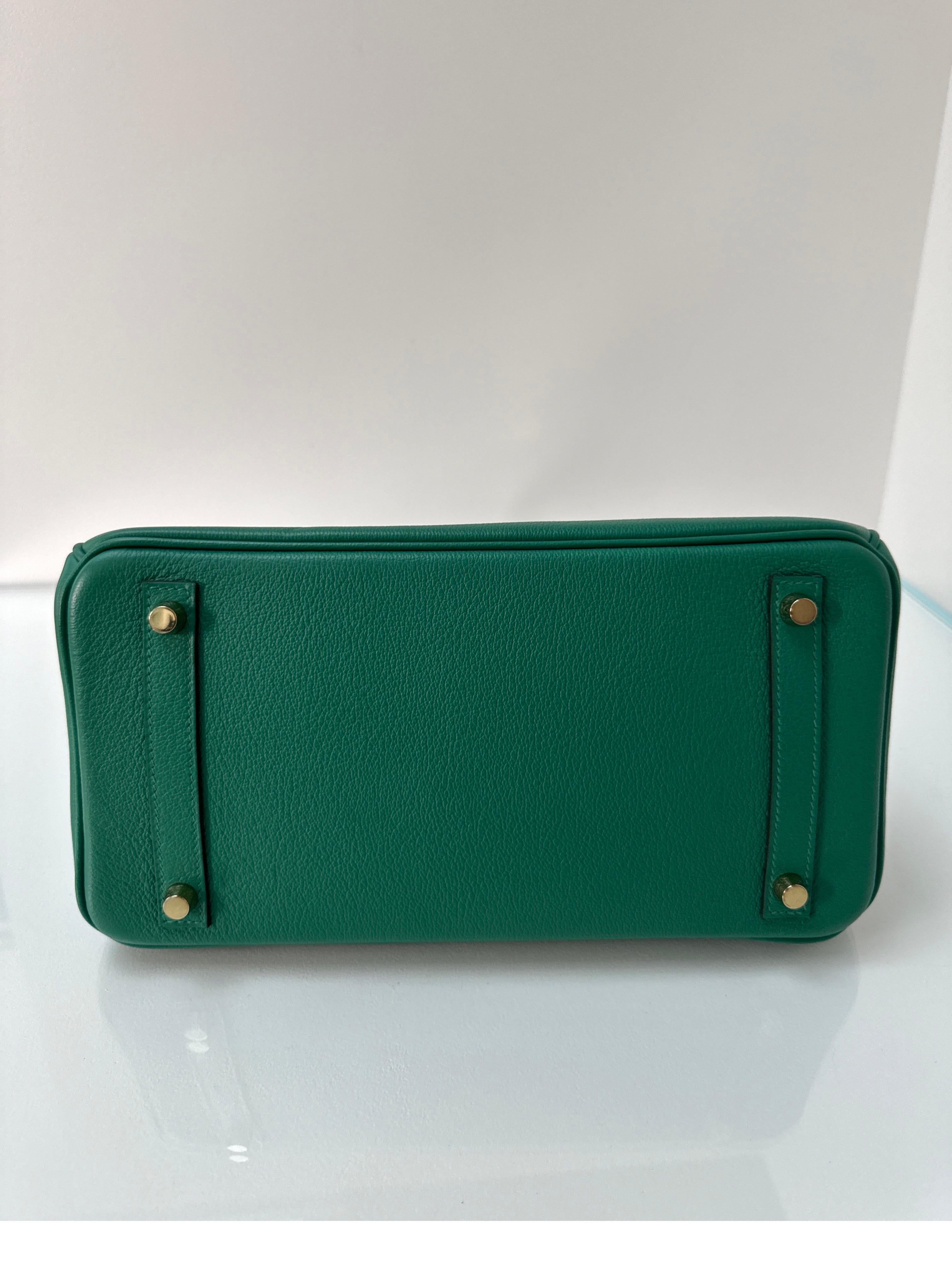 Hermes Vert Vertigo Birkin 30 Bag 11