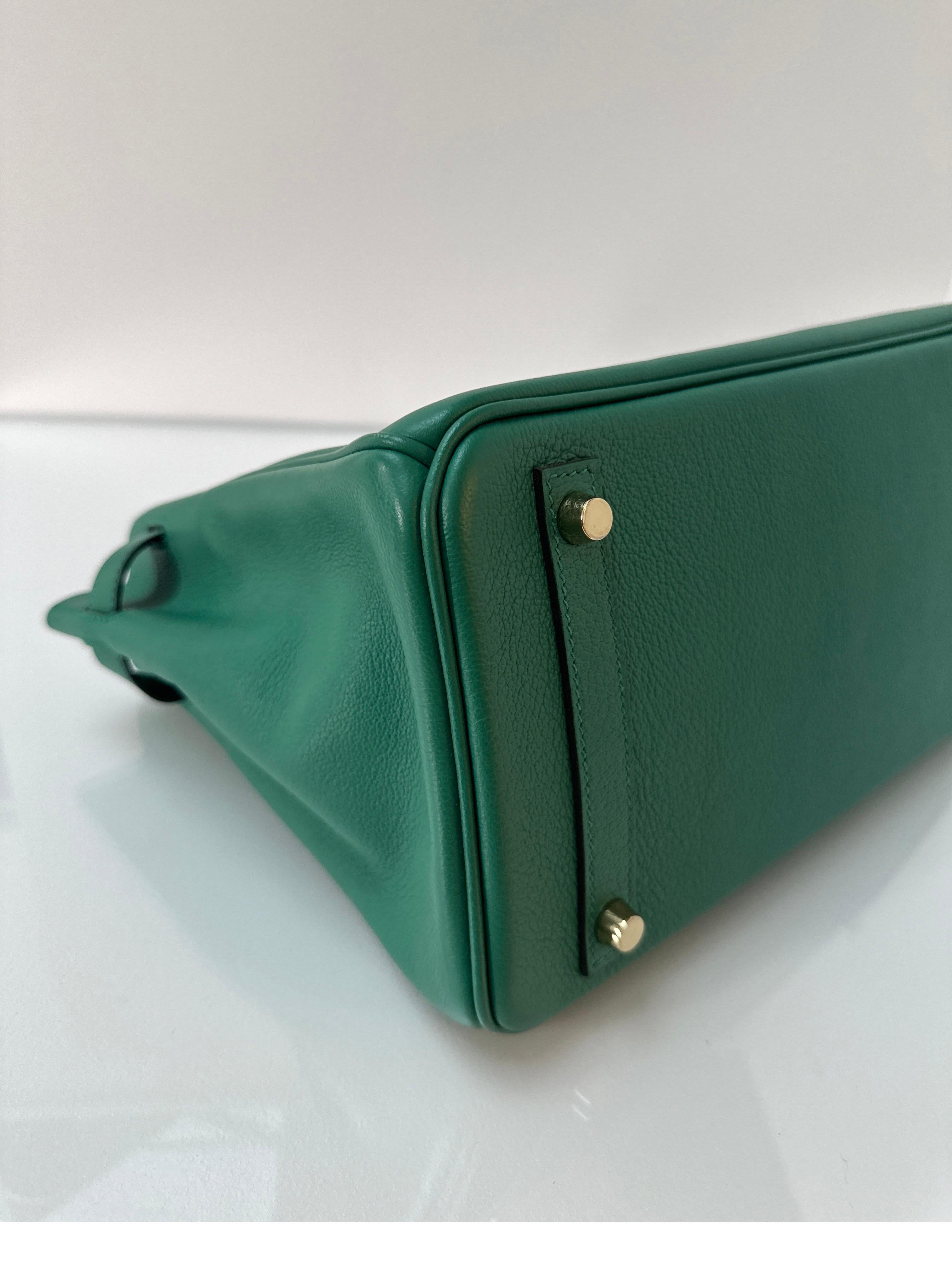 Hermes Vert Vertigo Birkin 30 Bag 12