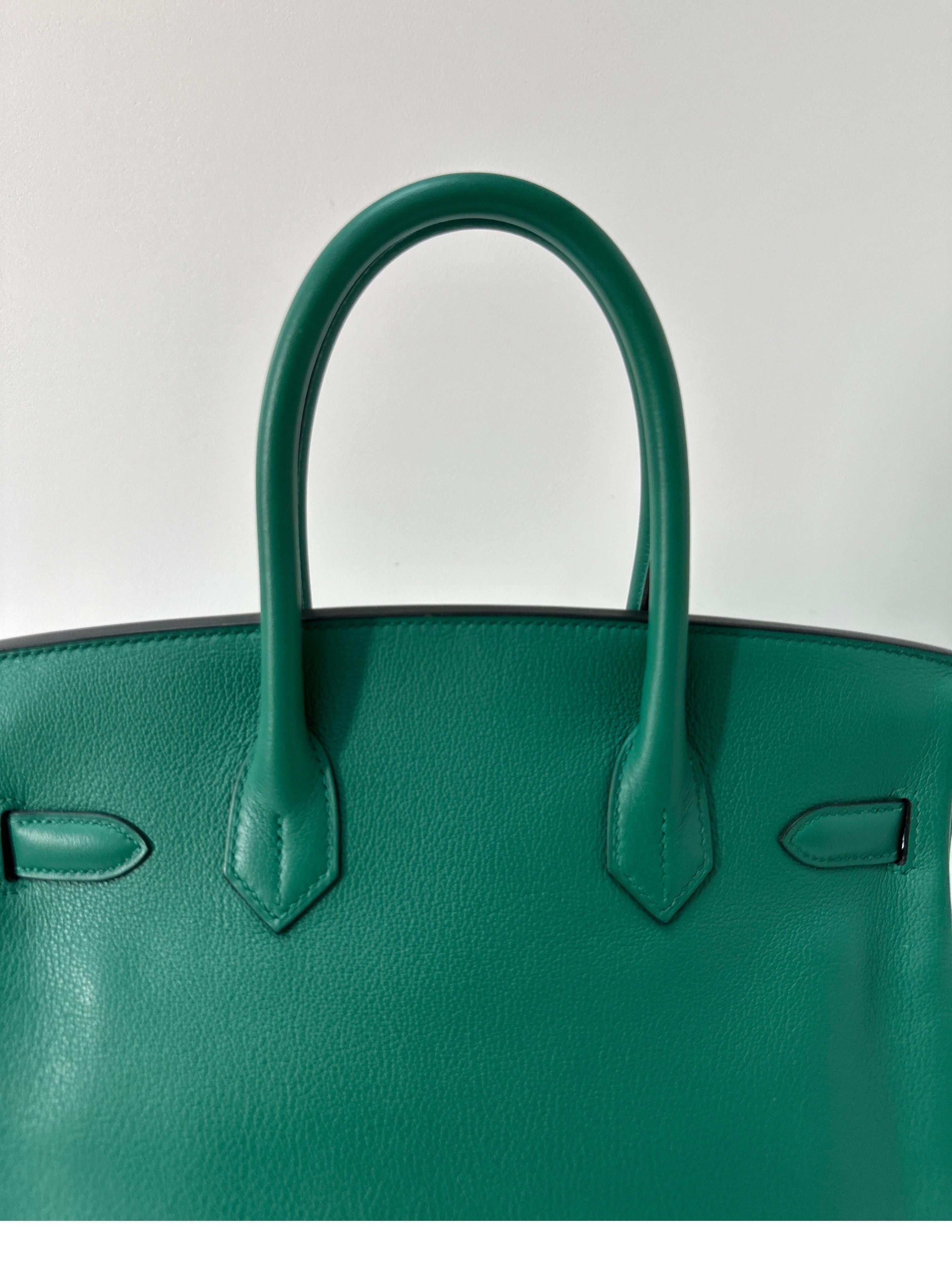 Hermes Vert Vertigo Birkin 30 Bag 1
