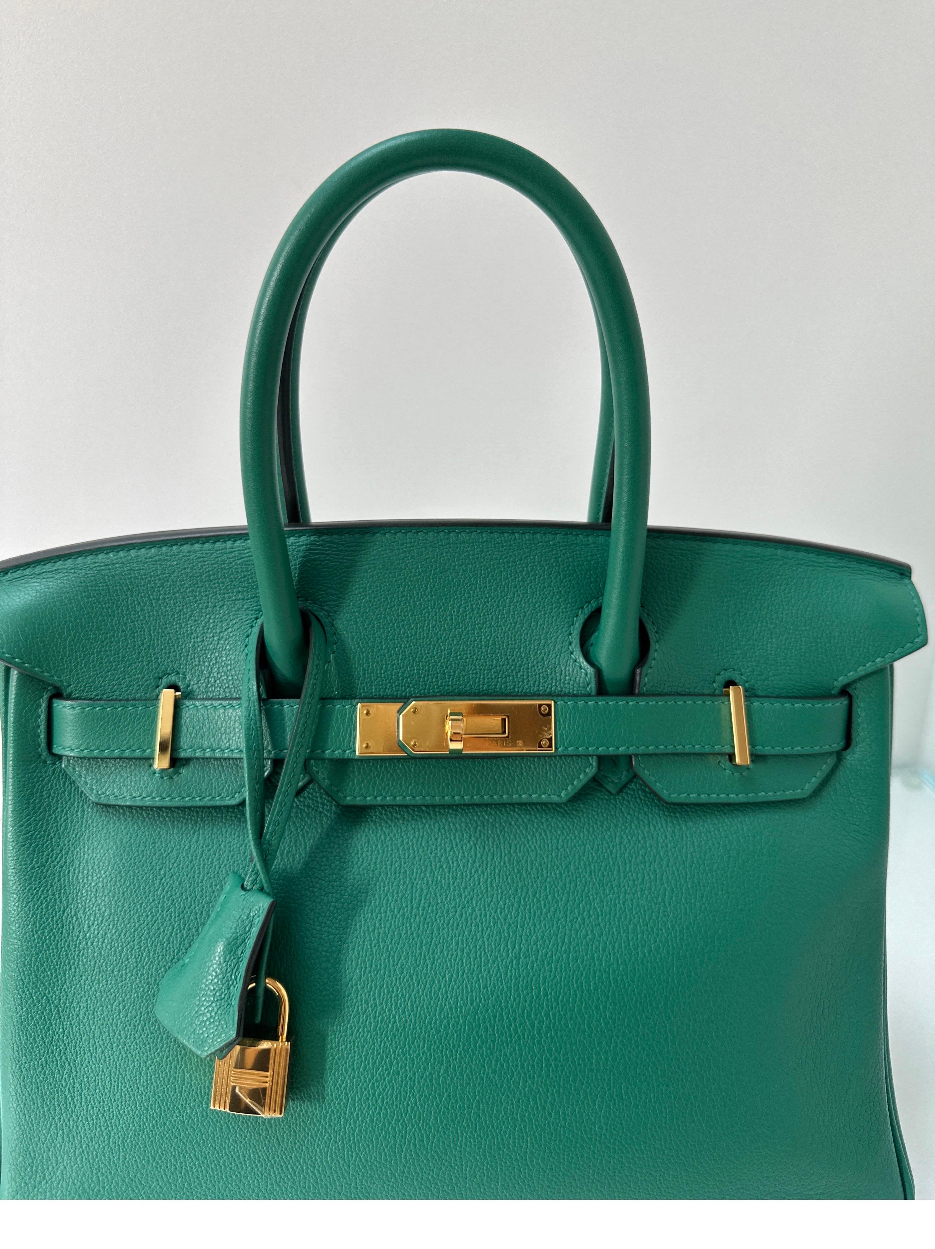 Hermes Vert Vertigo Birkin 30 Bag 4