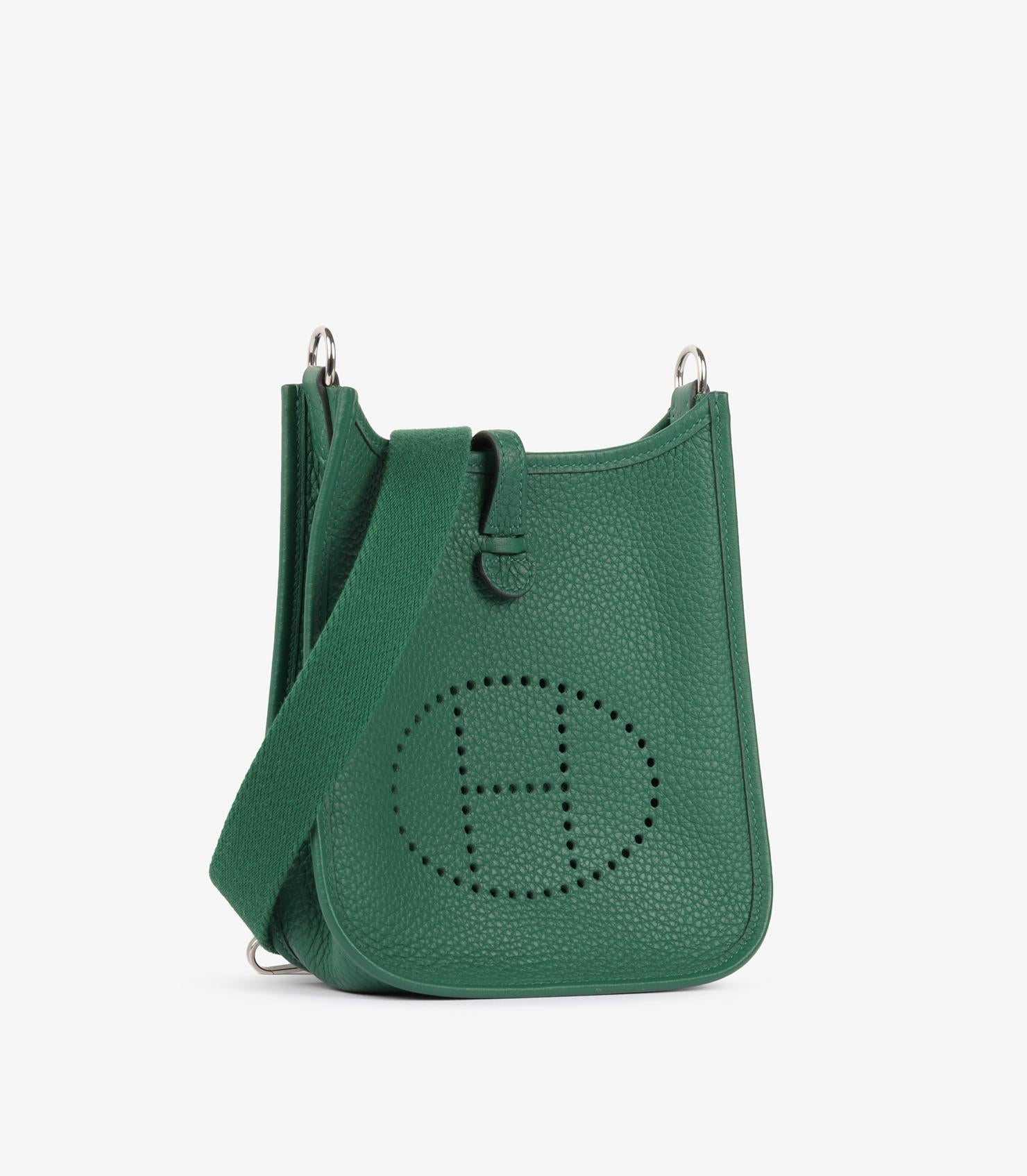 Blu Hermès Vert Vertigo Clemence Pelle Evelyne TPM in vendita