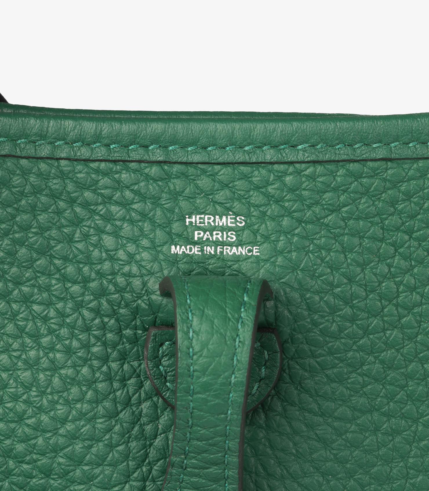 Hermès Vert Vertigo Clemence Pelle Evelyne TPM in vendita 3