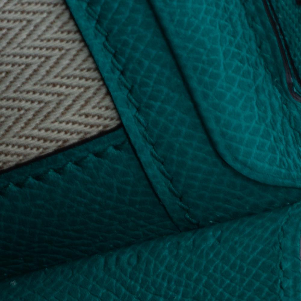 Hermes Vert Vertigo Epsom Leather Zip Tablet Case 4