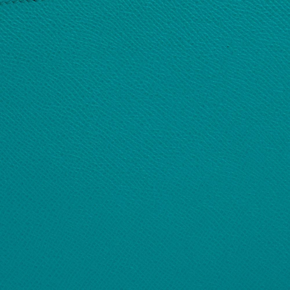 Women's Hermes Vert Vertigo Epsom Leather Zip Tablet Case