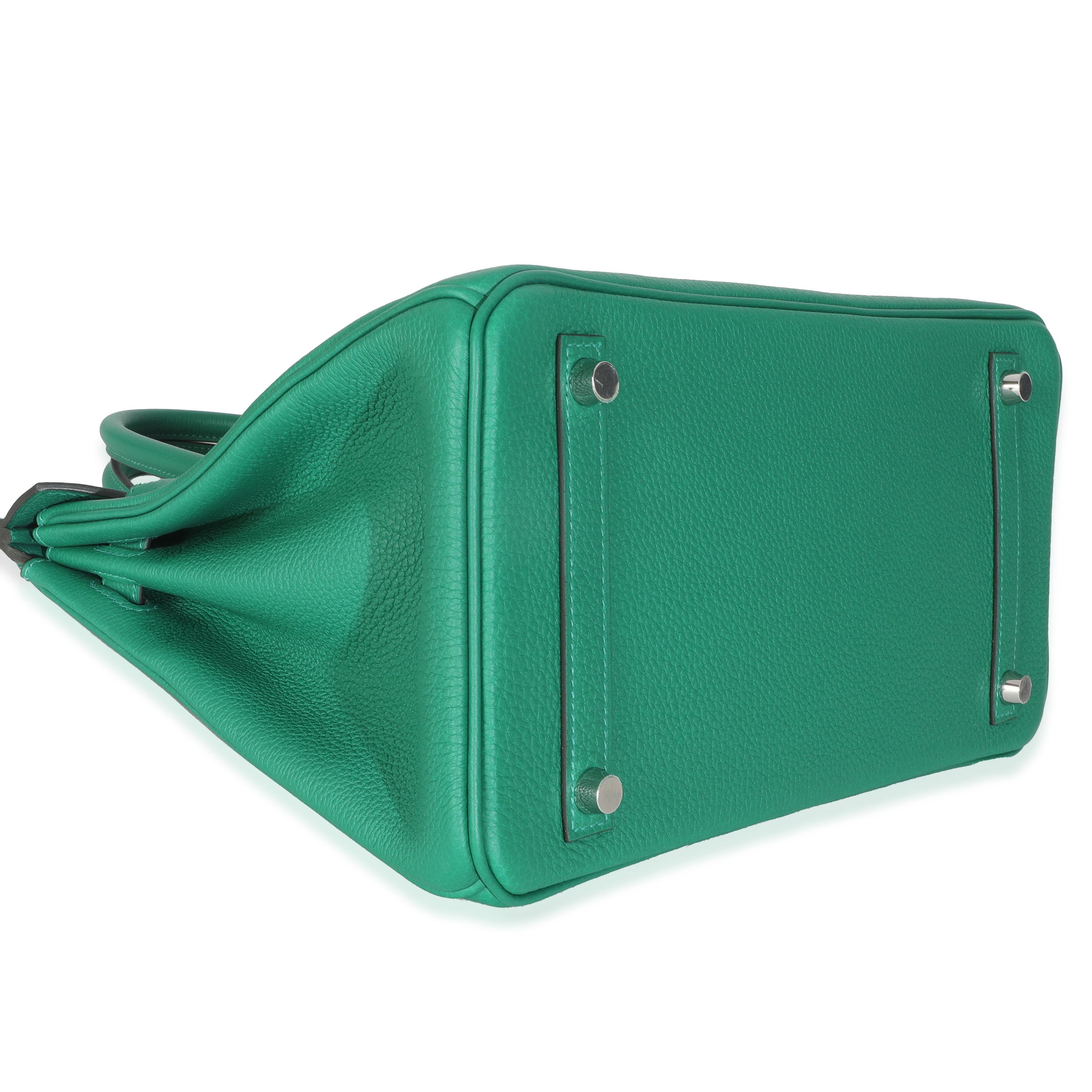 Hermès Vert Vertigo Togo Birkin 30 PHW für Damen oder Herren im Angebot