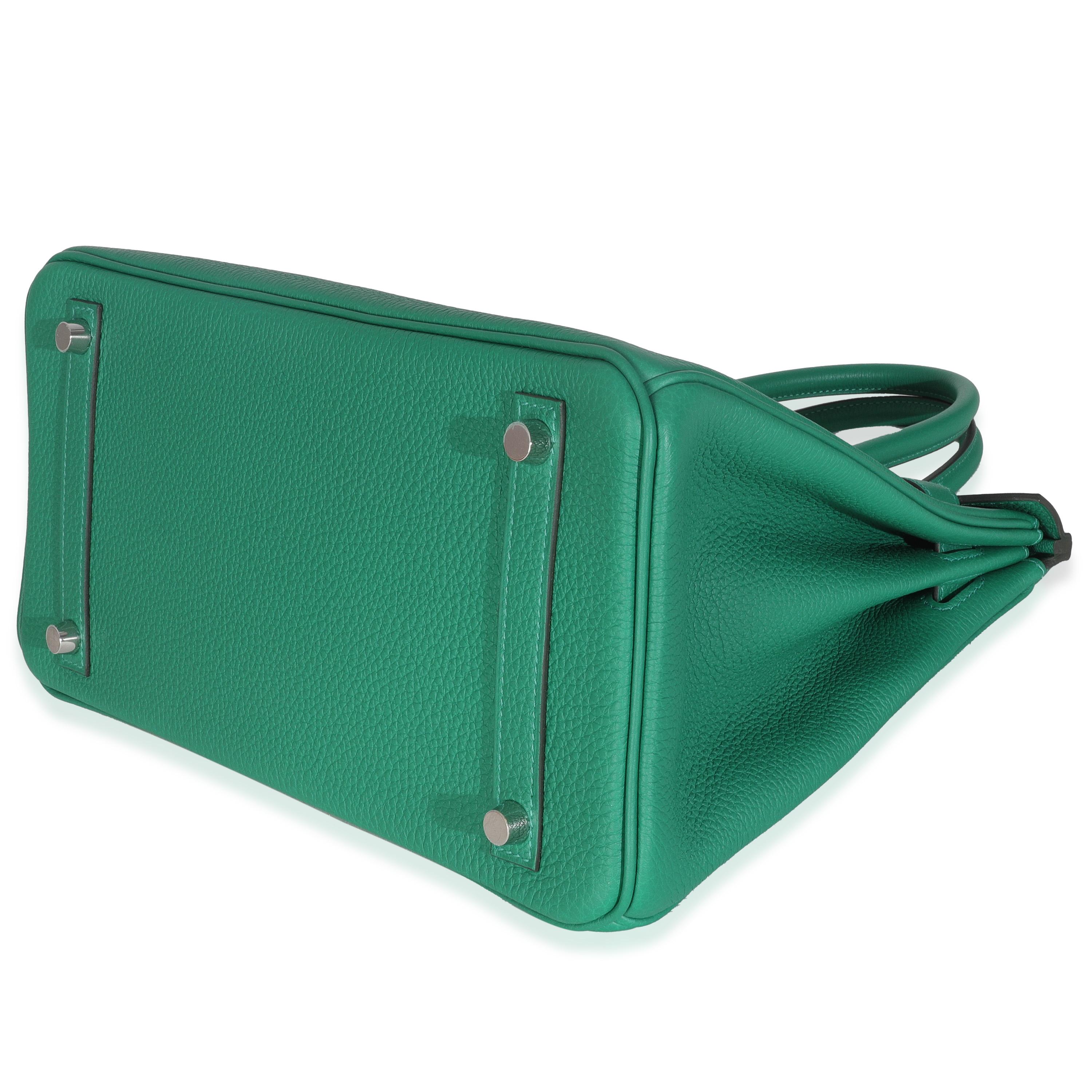 Hermès Vert Vertigo Togo Birkin 30 PHW im Angebot 1