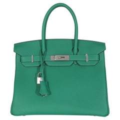Hermès Vert Vertigo Togo Birkin 30 PHW