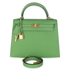 Hermès Vert Yucca Epsom Sellier Kelly 25 GHW