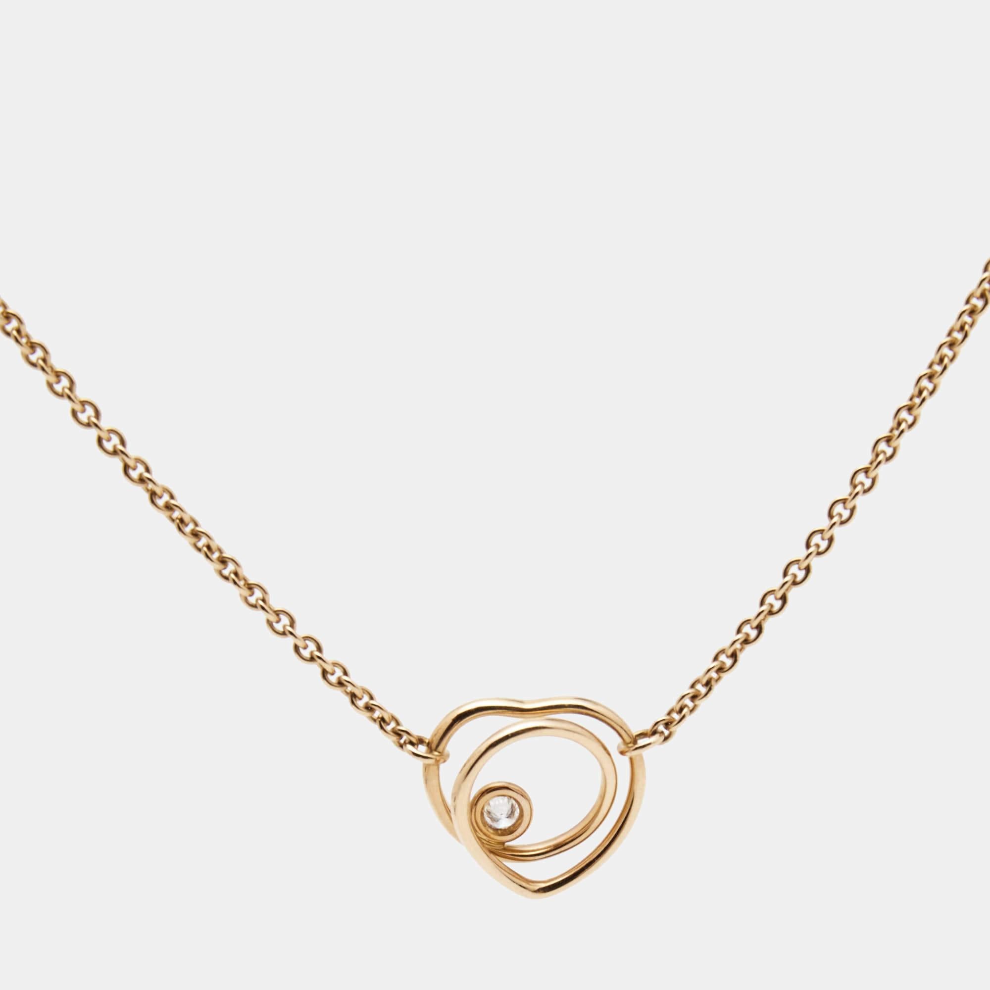 hermes heart necklace