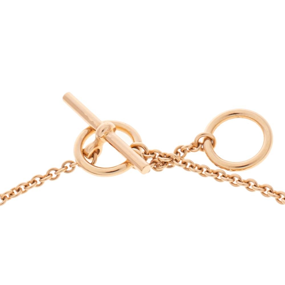 rose gold toggle necklace